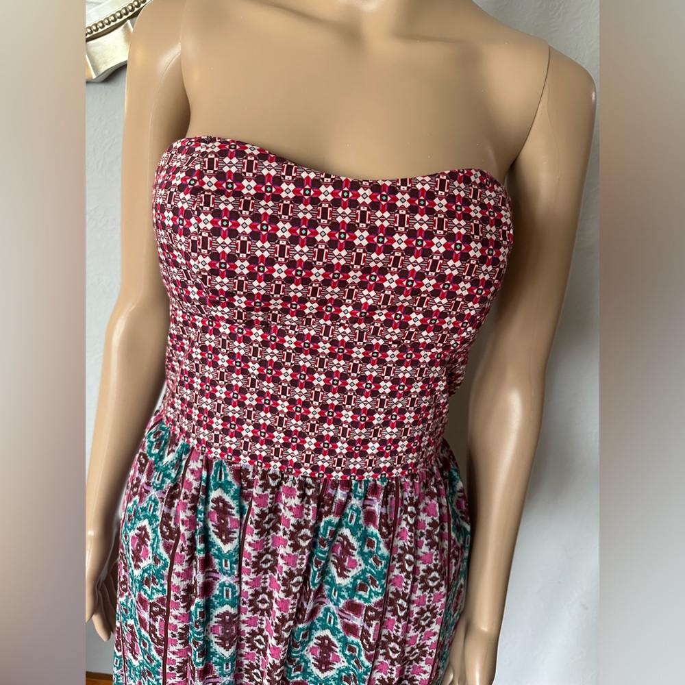 Cute Multi colored sun tube maxi dress size small - Picture 3 of 16